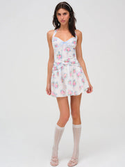 Doily Bouquet Mini Dress