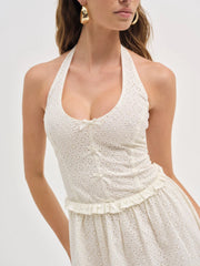 Janice Halter Mini Dress