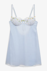 Gingham Rose Slip Dress