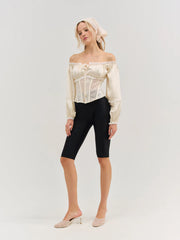 Paulina Patchwork Long Sleeve Top