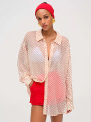 Love Dot Button-Up Top
