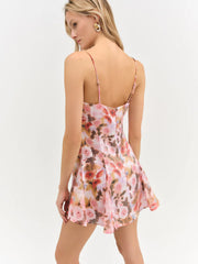 Fallen Floral Mini Dress