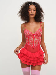 Heartbeat Lace Slip Dress