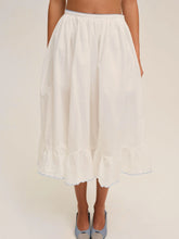 Tea Time Poplin Midi Skirt