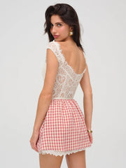 Georgia Gingham Micro Mini Skirt