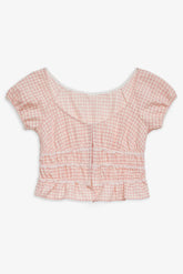 Petal Gingham Top
