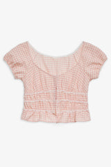 Petal Gingham Top