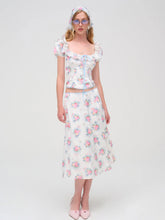 Doily Bouquet Midi Skirt