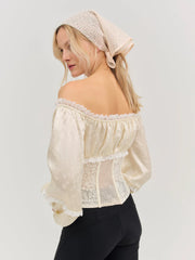 Paulina Patchwork Long Sleeve Top