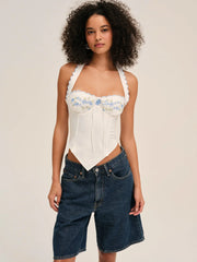 Tea Time Poplin Bustier