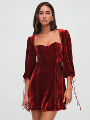Nadine Velvet Mini Dress
