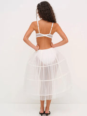 Blushing Blooms Midi Slip Dress