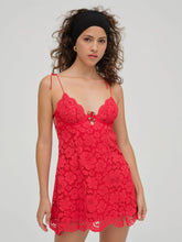 Creamsicle Lace Slip Dress