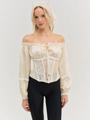 Paulina Patchwork Long Sleeve Top