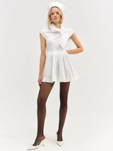 Helena Poplin Scarf Mini Dress