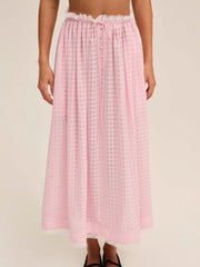 Ginny Gingham Midi Skirt