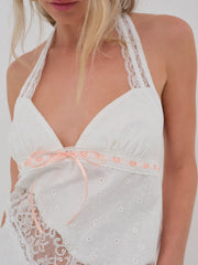 Summer Swirl Eyelet Slip Dress