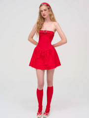 Lipstick Denim Mini Dress