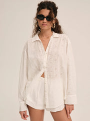 Handkerchief Button-Up Shirt