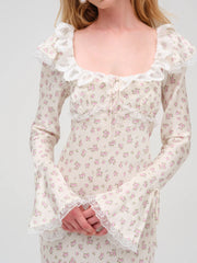 Pastel Fields Midi Dress