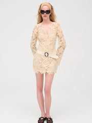 Coco Lace Long Sleeve Mini Dress