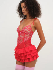 Heartbeat Lace Slip Dress