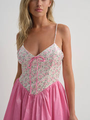 Berry Bud Bubble Mini Dress