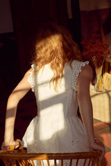 Daisy Eyelet Mini Dress