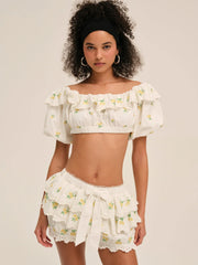 Lemon Spritz Crop Top