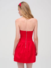 Lipstick Denim Mini Dress