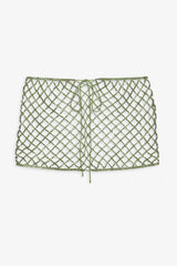 Tulip Grid Rhinestone Skirt