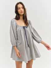 Linen Stripe Mini Dress