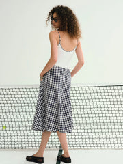 Gisella Gingham Midi Dress