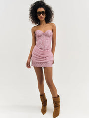 Claudia Rose Lace Micro Mini Dress