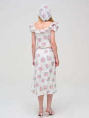 Doily Bouquet Midi Skirt
