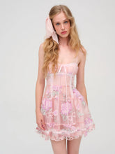 Emmeline Embroidery Ruffled Mini Dress