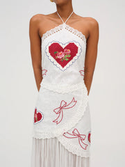 Mi Amore Embroidered Maxi Dress