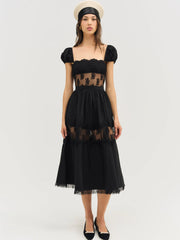 Liya Lace Midi Dress