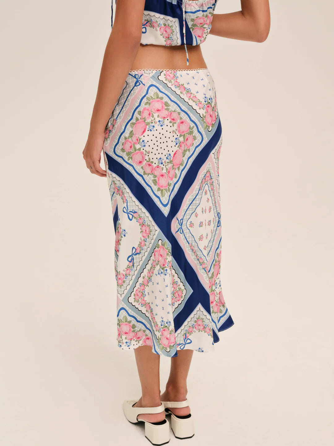 Summer Scarf Midi Skirt