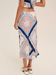 Summer Scarf Midi Skirt