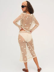 Betty Bouquet Knit Midi Skirt