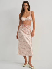 Peaches & Cream Midi Skirt
