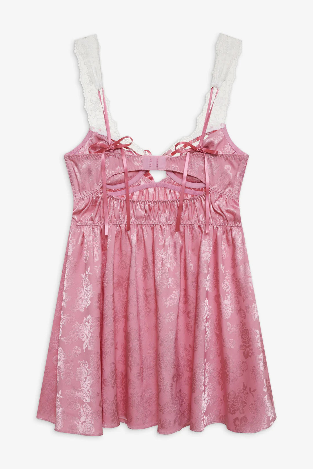 Rose Milk Eyelet Slip Dress
