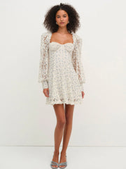 Donna Long Sleeve Mini Dress