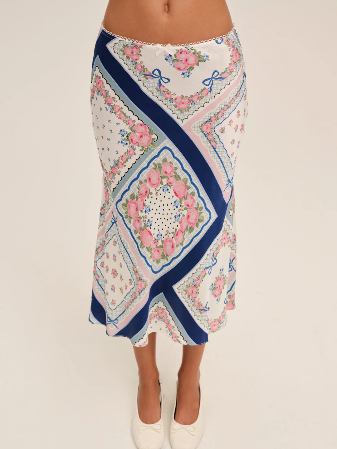 Summer Scarf Midi Skirt