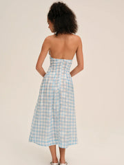 Claudette Gingham Midi Dress