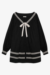 Helena Poplin Long Sleeve Mini Dress