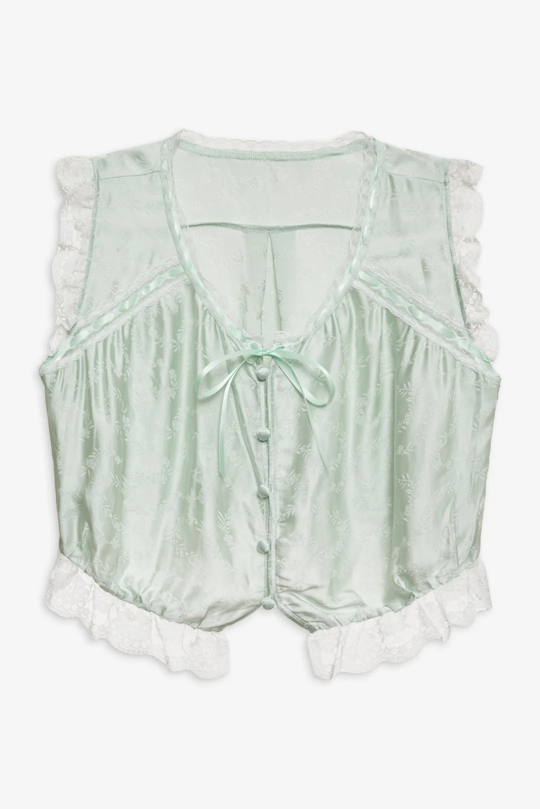 Mint Twist Jacquard Top