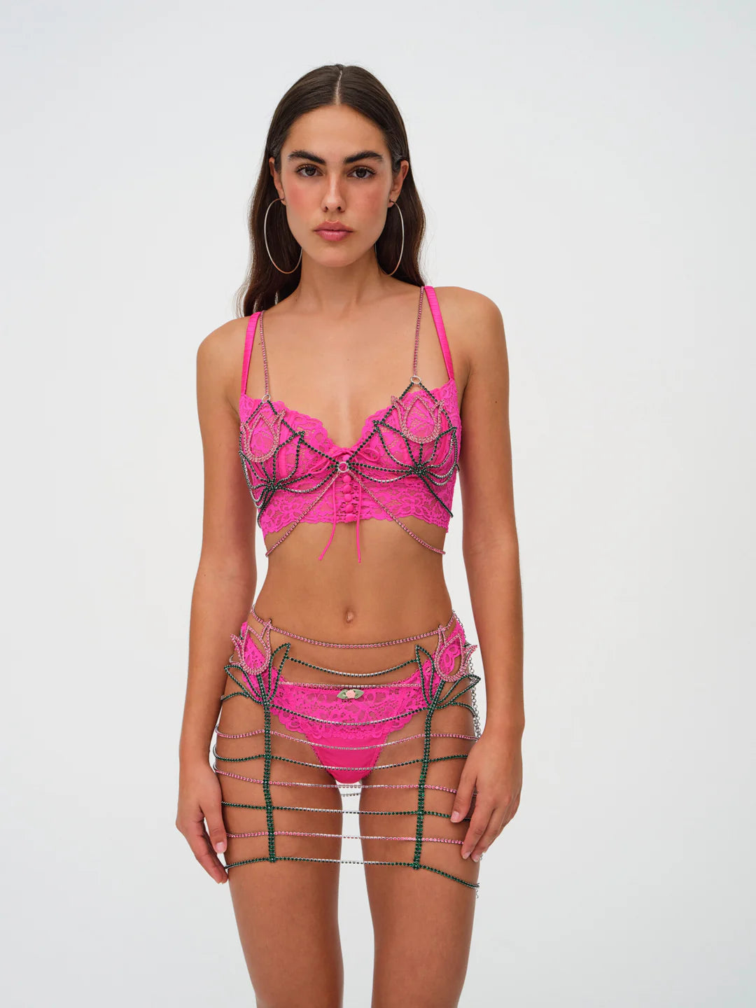 Tulip Rhinestone Skirt