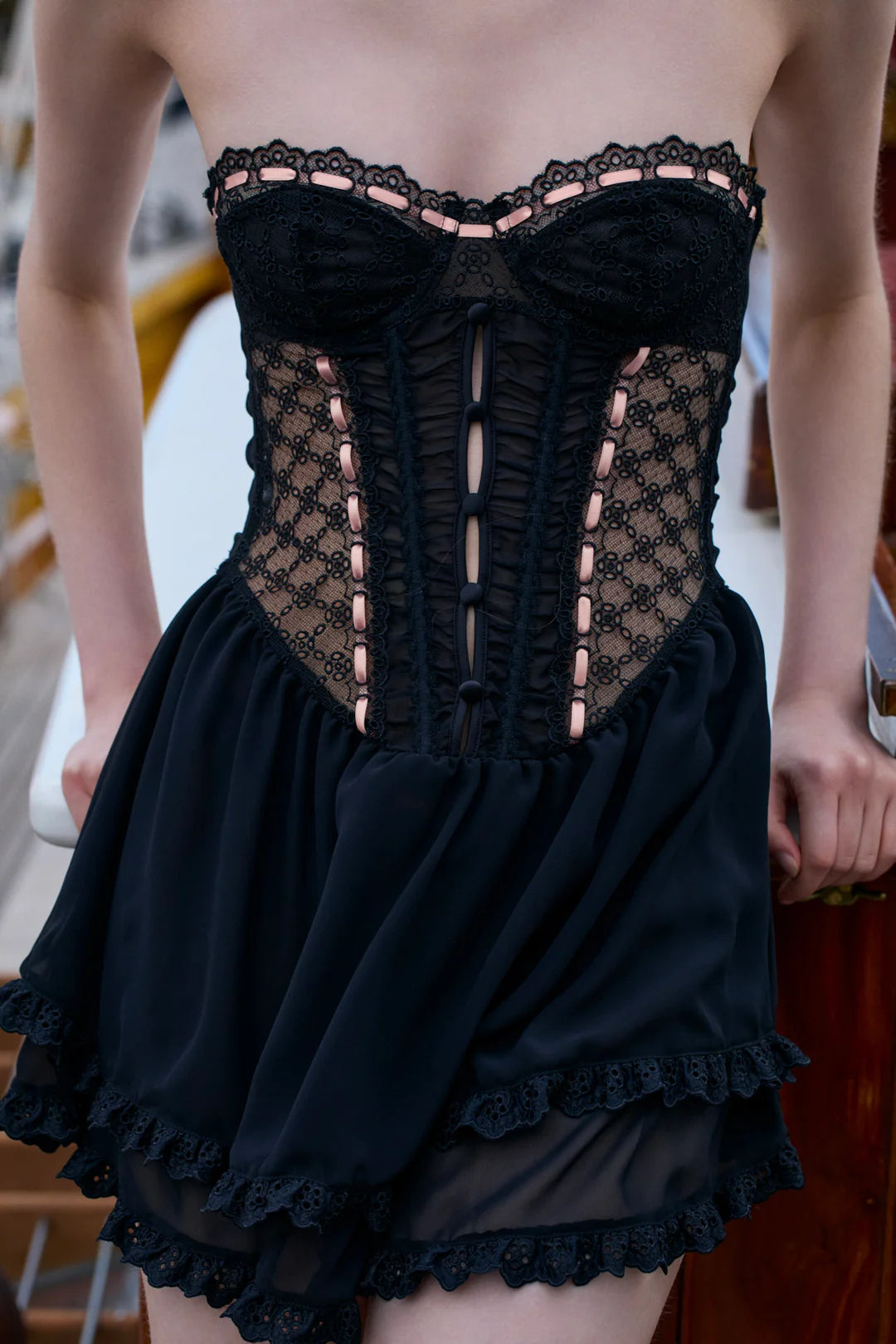 Elena Eyelet Slip Dress